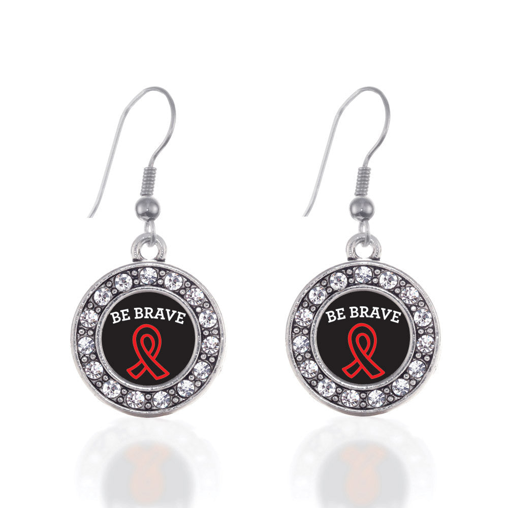 Be Brave Heart Disease Awareness Circle Charm