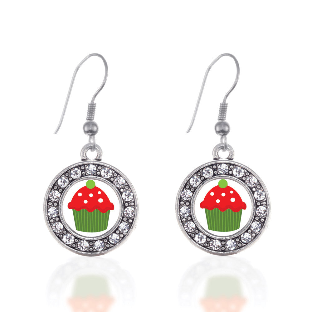 Holiday Cupcake Circle Charm