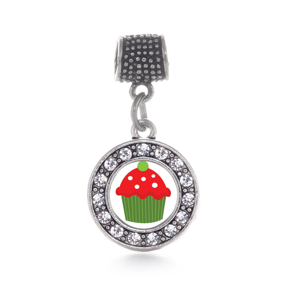 Holiday Cupcake Circle Charm
