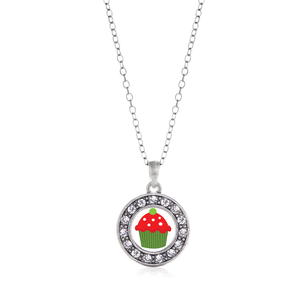 Holiday Cupcake Circle Charm