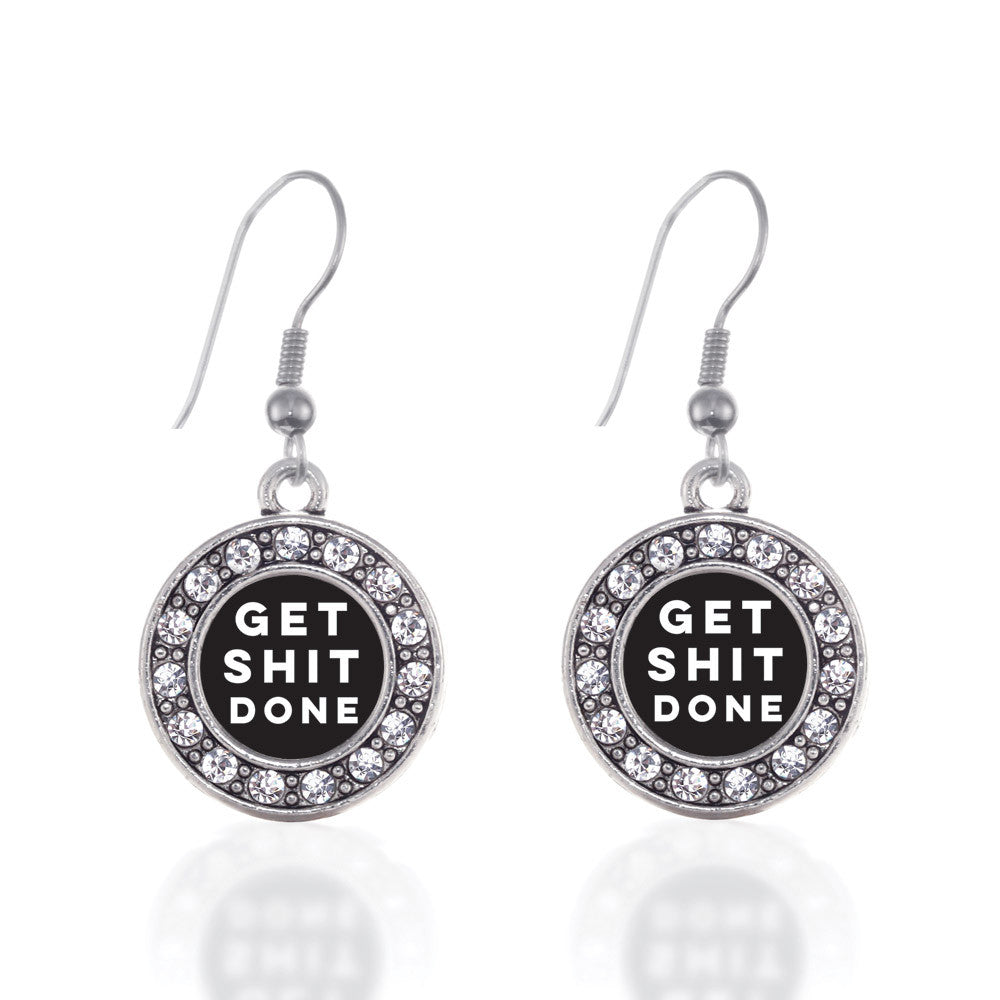 Get Shit Done Circle Charm