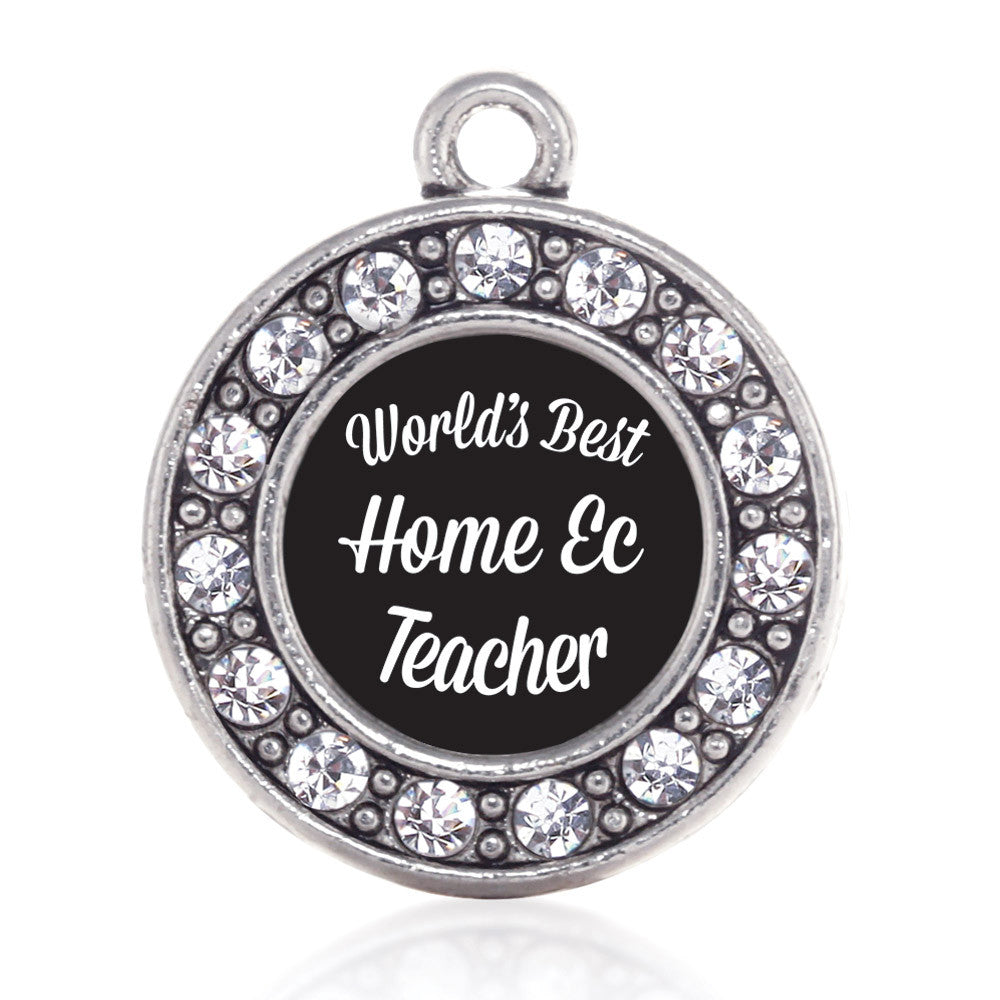 World's Best Home Ec Teacher Circle Charm