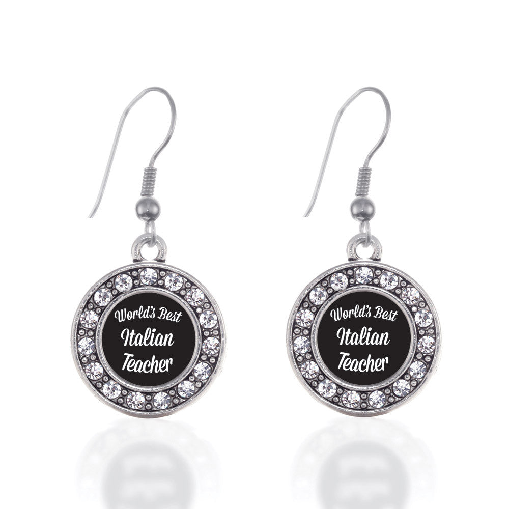 World's Best Italian Teacher Circle Charm