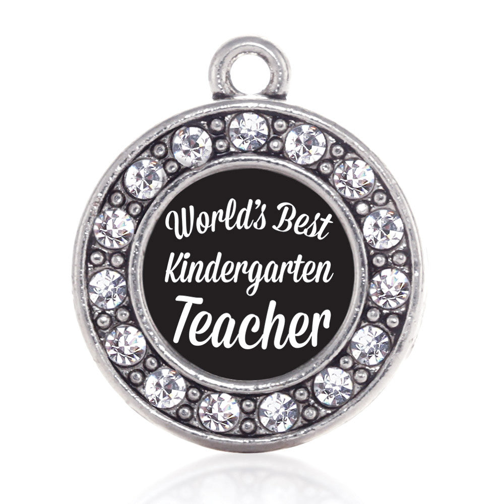 World's Best Kindergarten Teacher Circle Charm