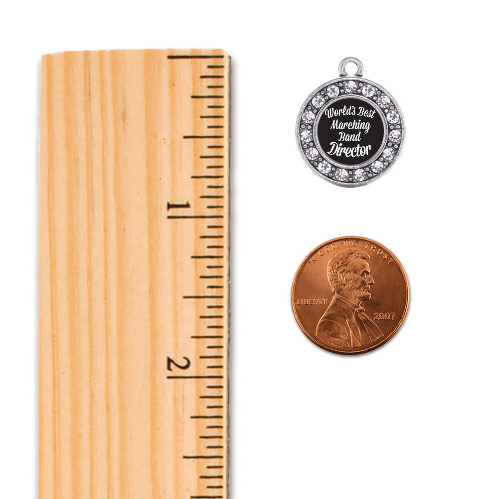 World's Best Marching Band Director Circle Charm