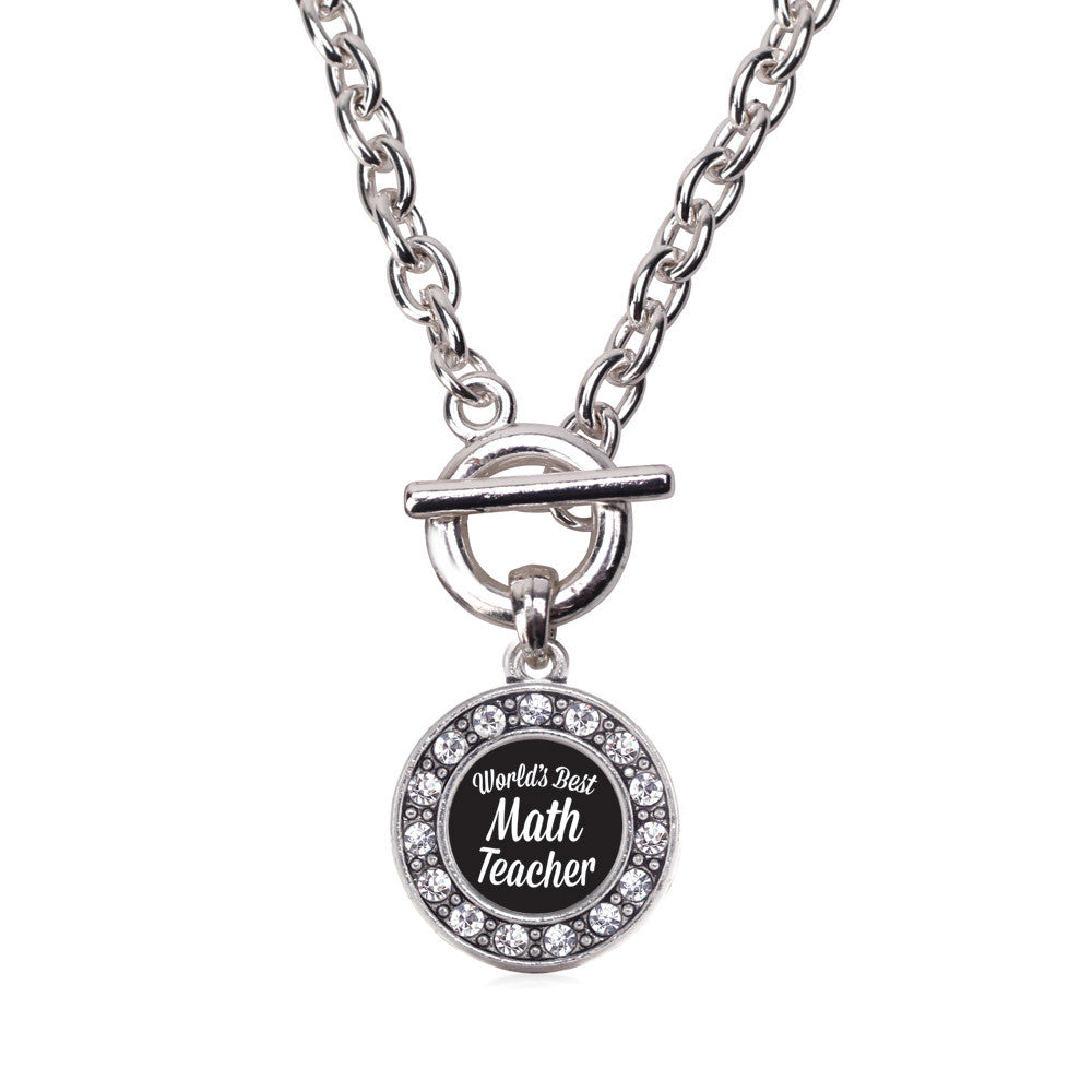World's Best Math Teacher Circle Charm