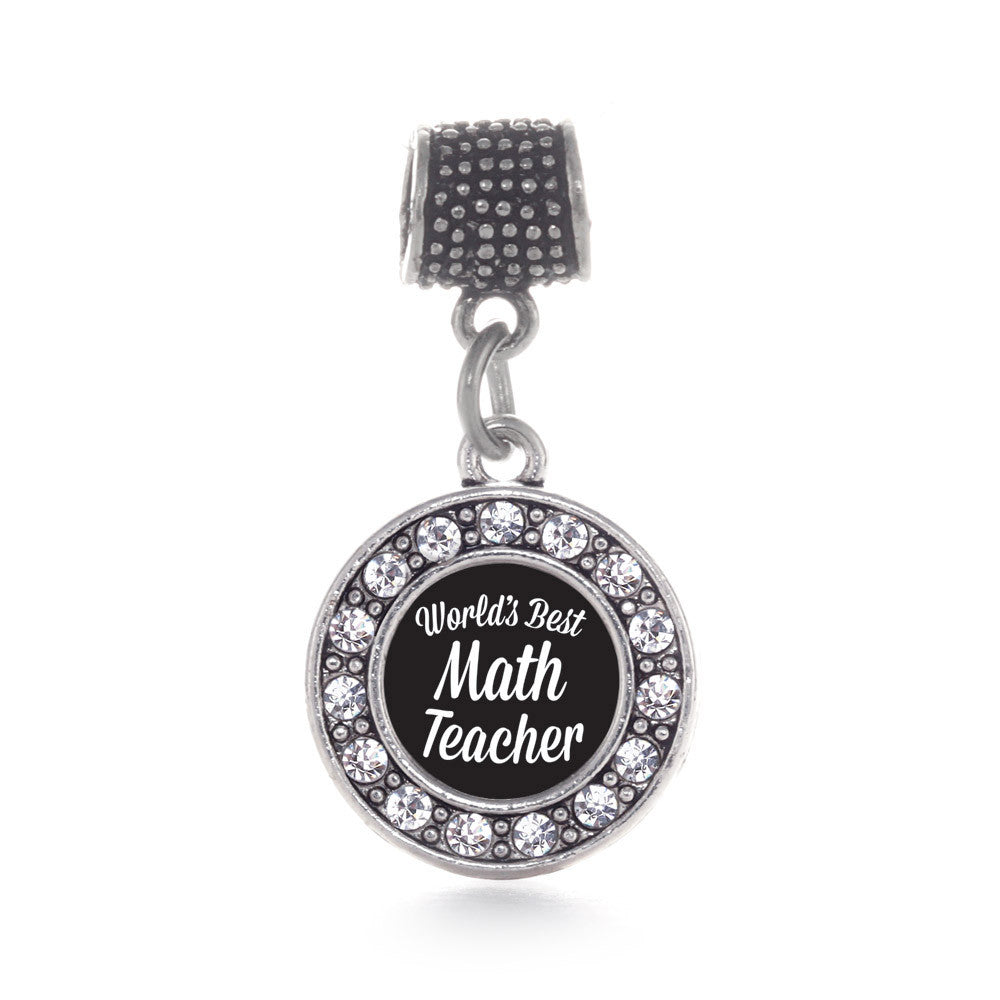 World's Best Math Teacher Circle Charm