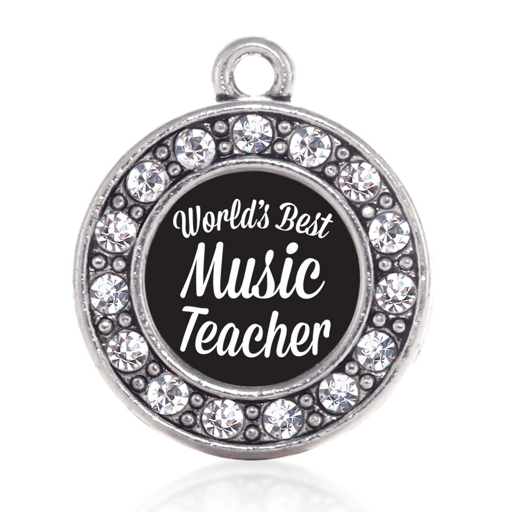 World's Best Music Teacher Circle Charm