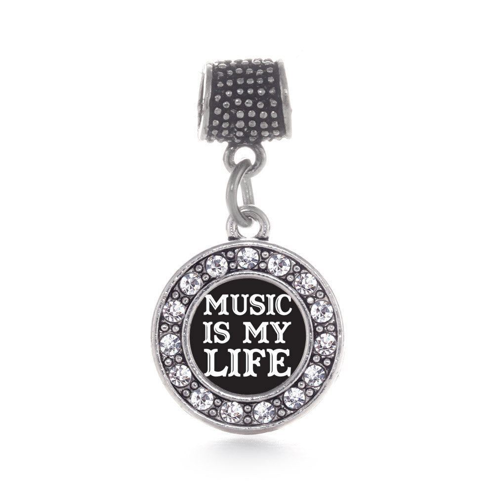 Music Is My Life Circle Charm