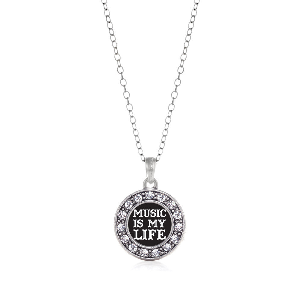 Music Is My Life Circle Charm