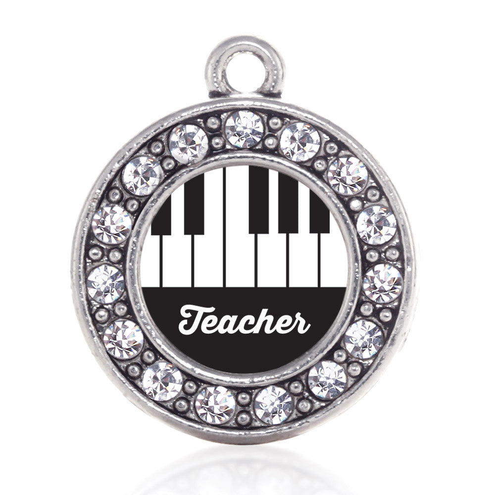Piano Teacher Circle Charm
