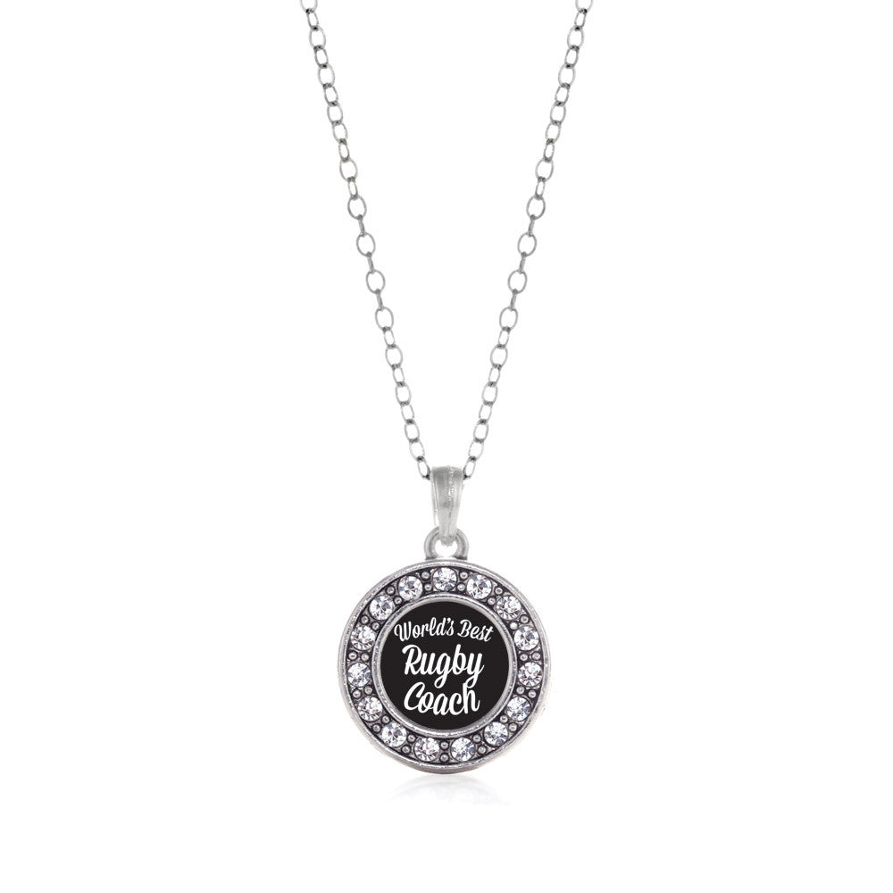 World's Best Rugby Coach Circle Charm