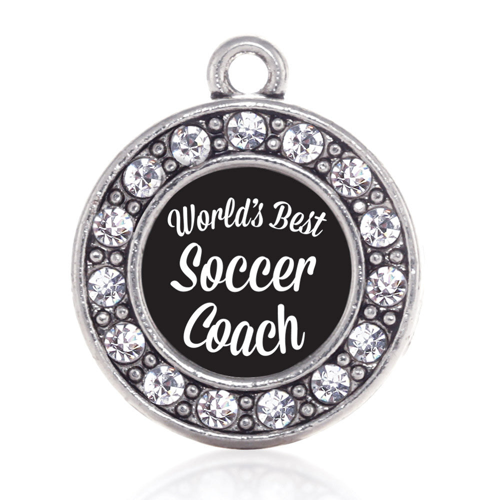 World's Best Soccer Coach Circle Charm