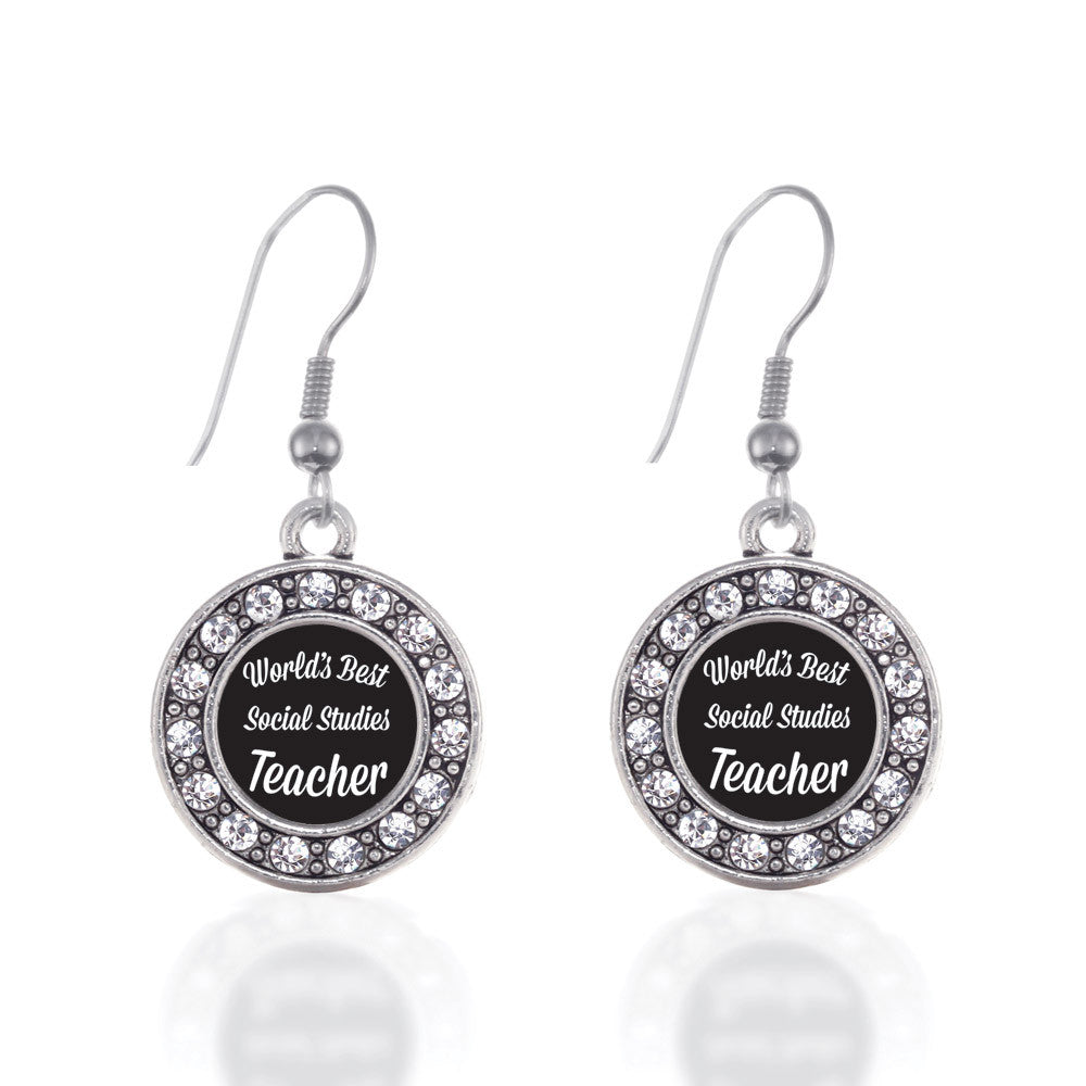 World's Best Social Studies Teacher Circle Charm