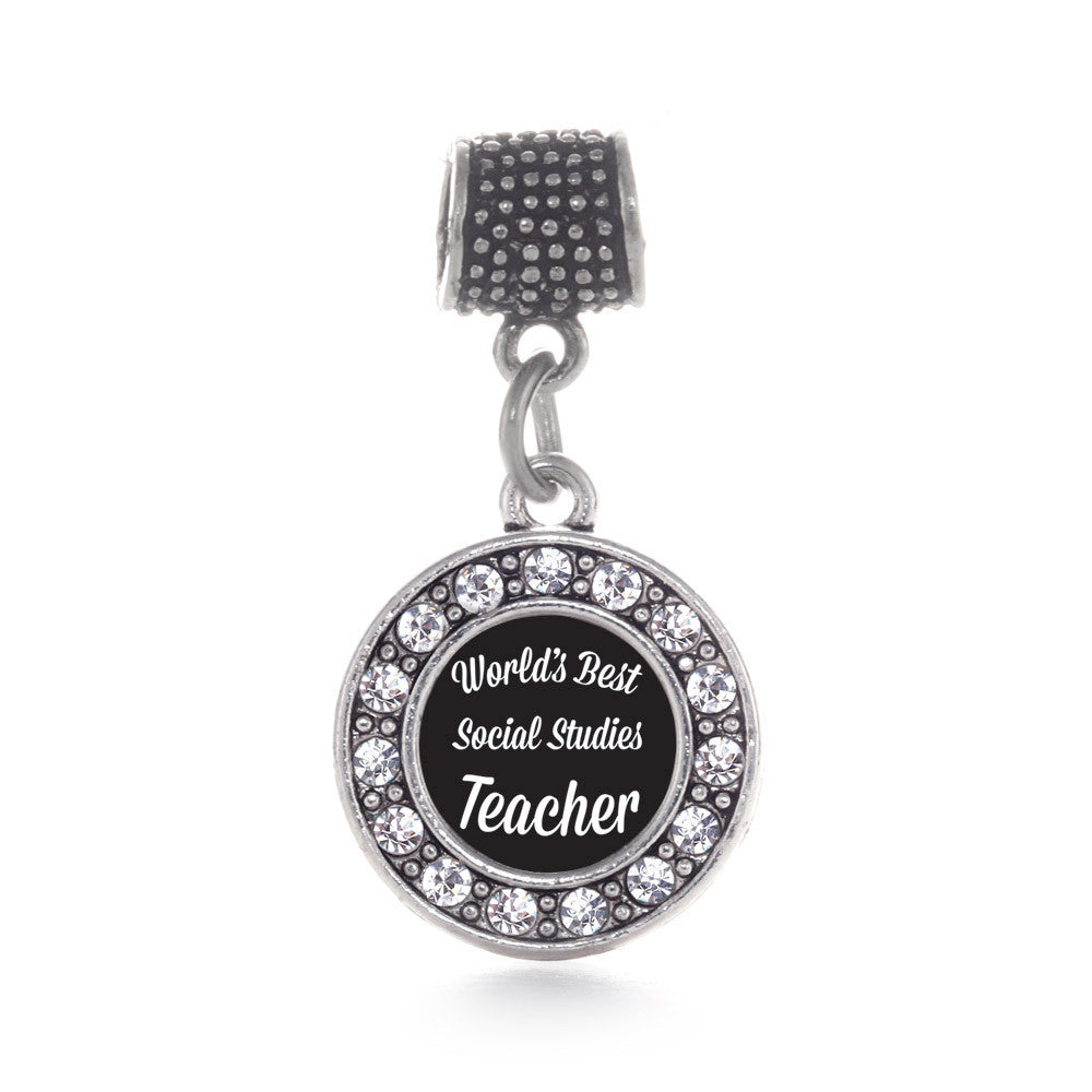 World's Best Social Studies Teacher Circle Charm