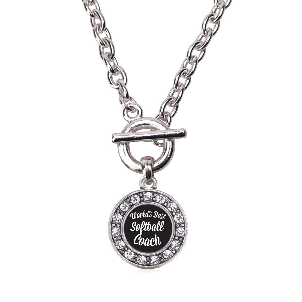 World's Best Softball Coach Circle Charm