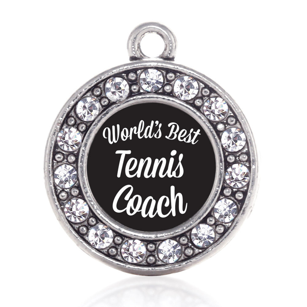 World's Best Tennis Coach Circle Charm