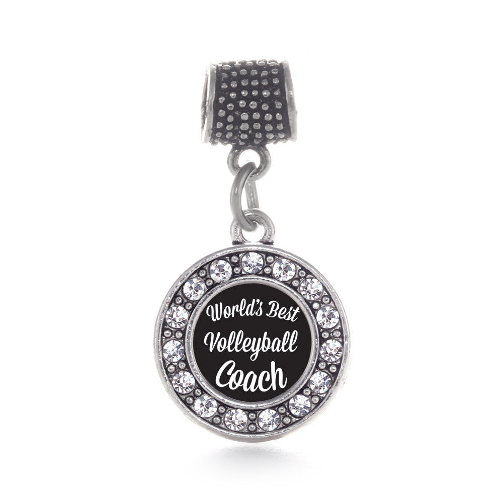 World's Best Volleyball Coach Circle Charm
