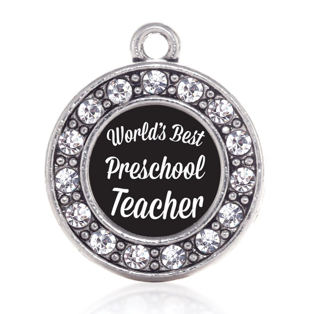 World's Best Preschool Teacher Circle Charm