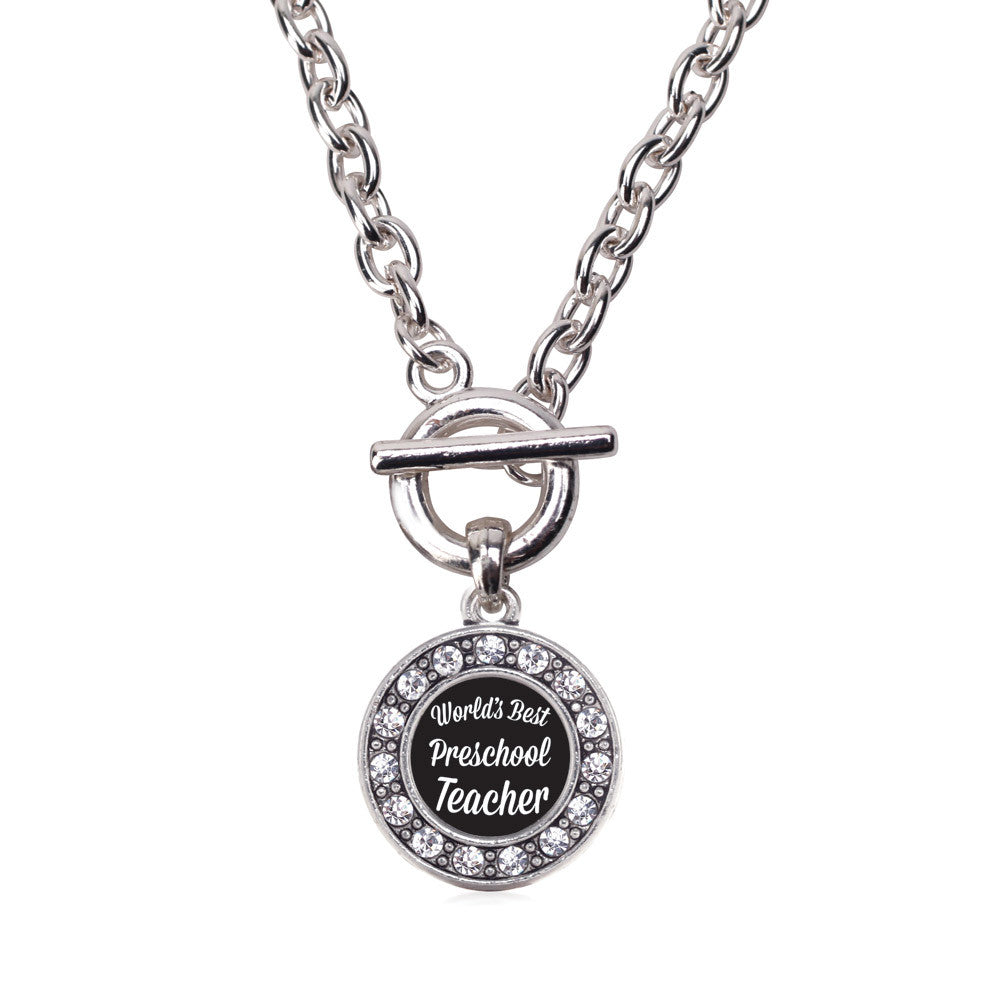World's Best Preschool Teacher Circle Charm