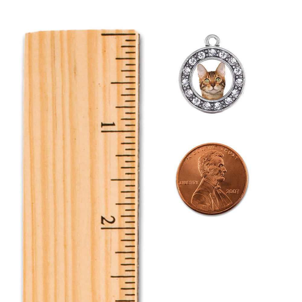 Bengal Cat Circle Charm