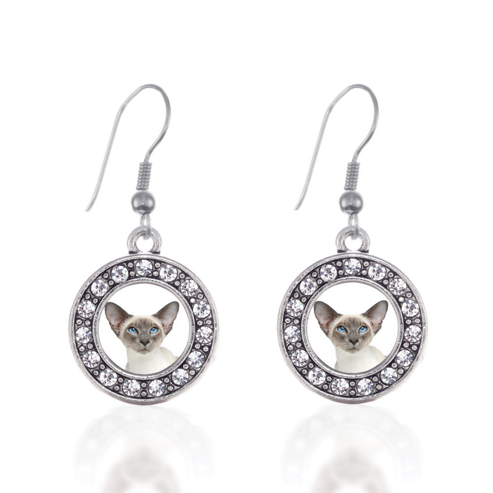 Oriental Cat Circle Charm