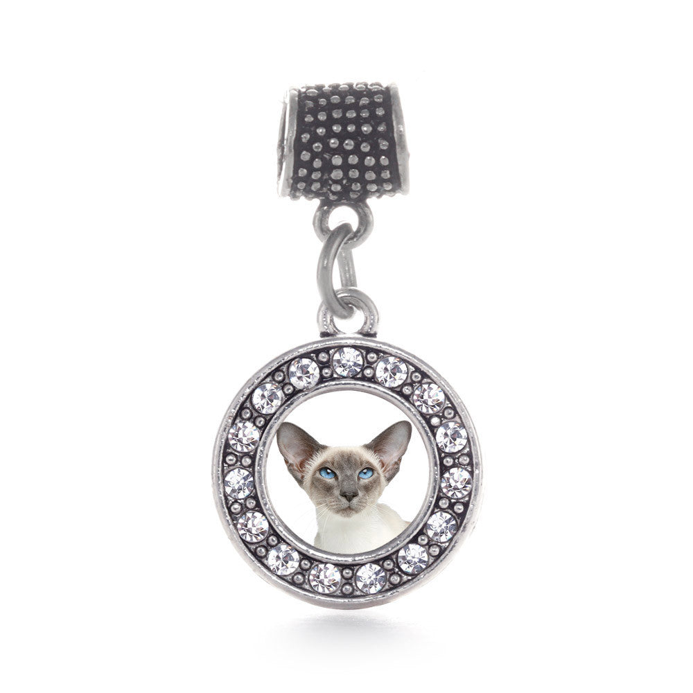 Oriental Cat Circle Charm