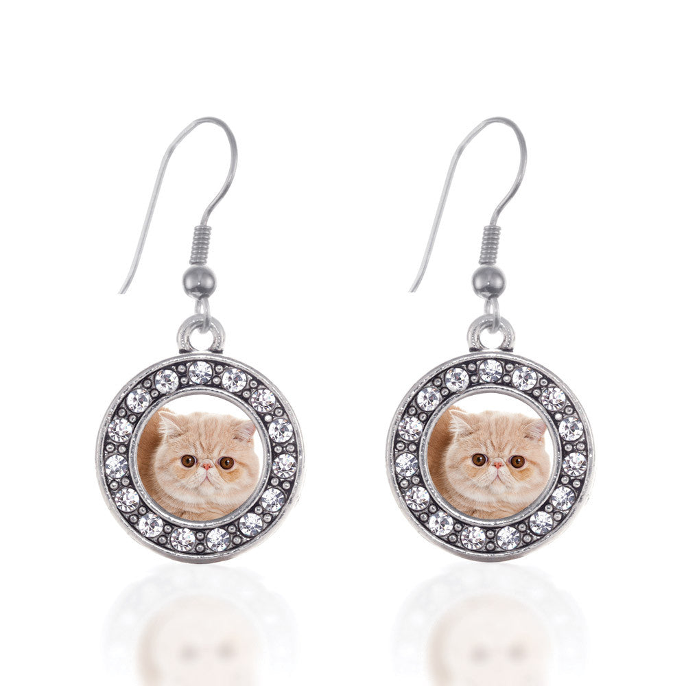 Persian Cat Circle Charm