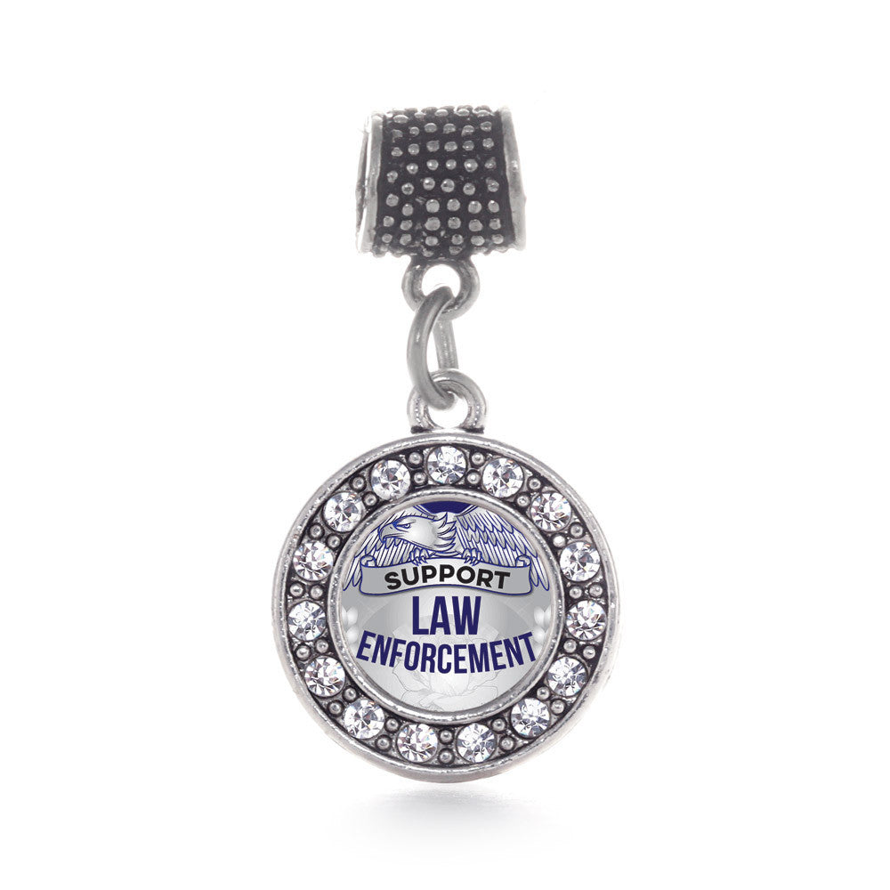 Law Enforcement Support Circle Charm