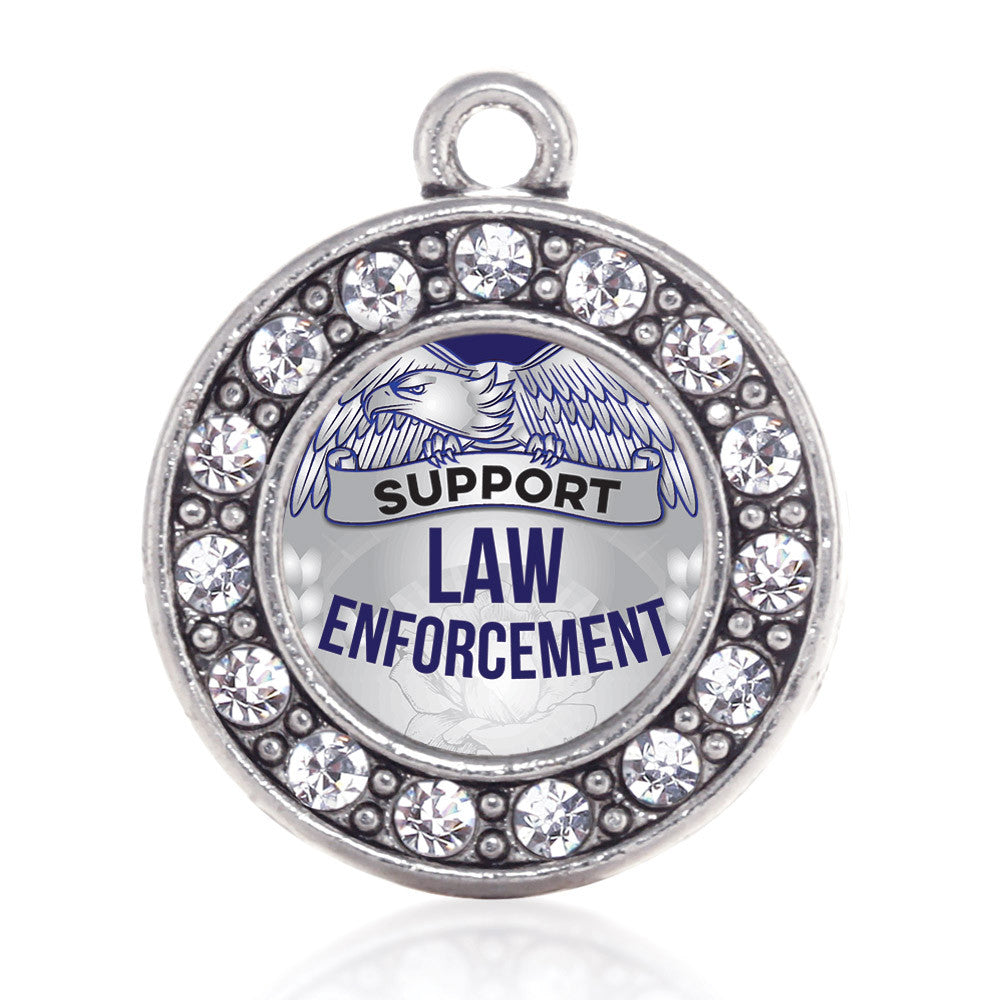 Law Enforcement Support Circle Charm