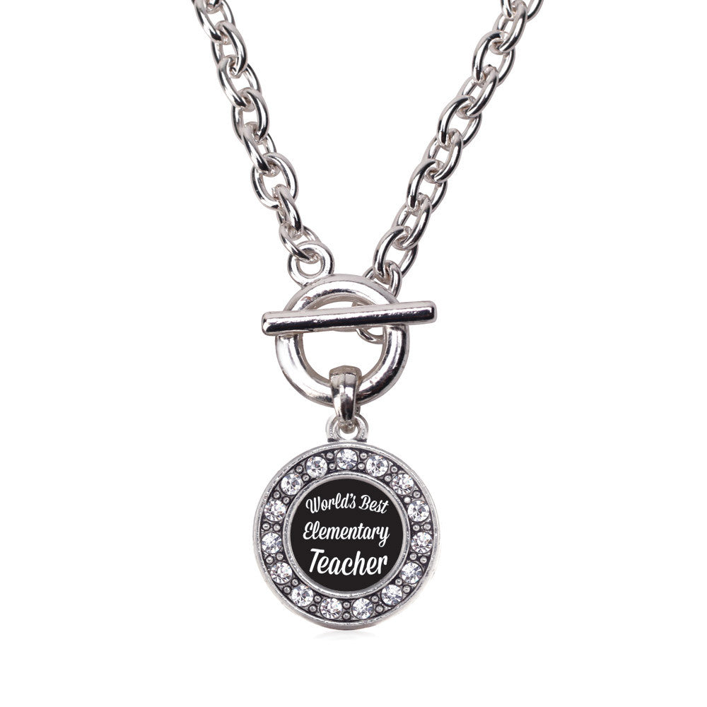 World's Best Elementary School Teacher Circle Charm