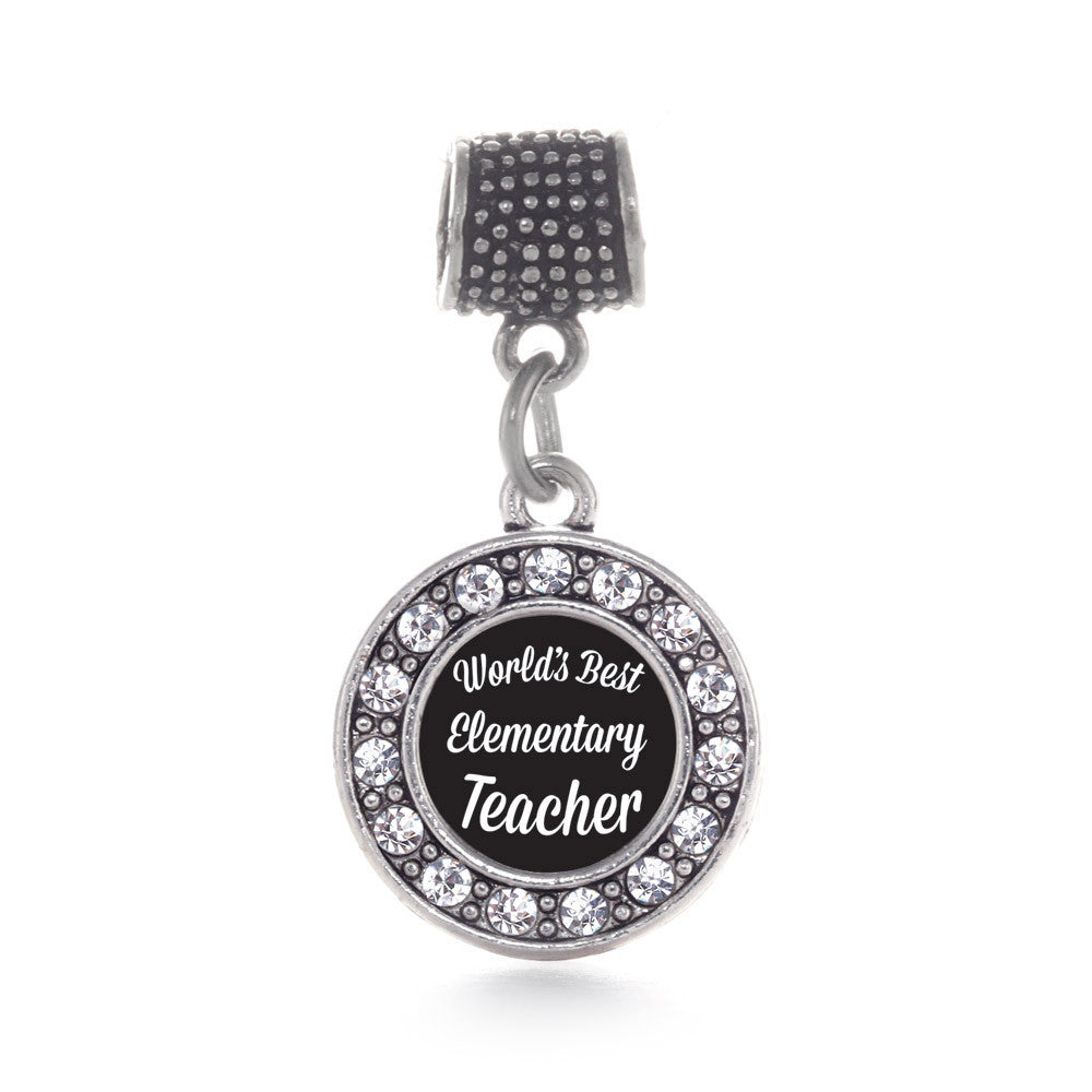 World's Best Elementary School Teacher Circle Charm