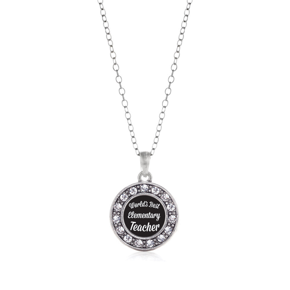 World's Best Elementary School Teacher Circle Charm