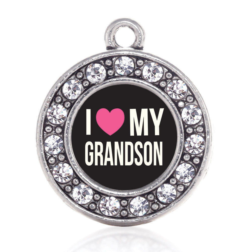 I Love my Grandson Circle Charm
