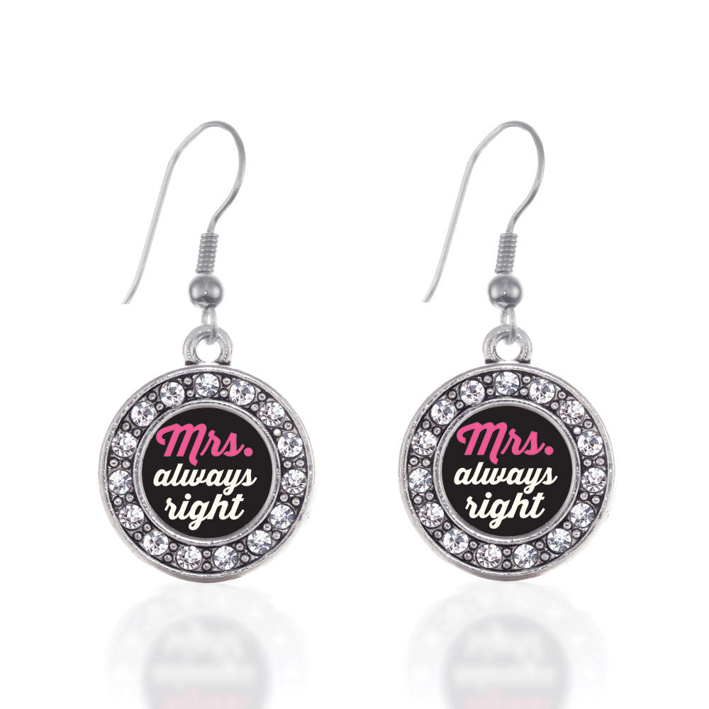 Mrs. Always Right Circle Charm