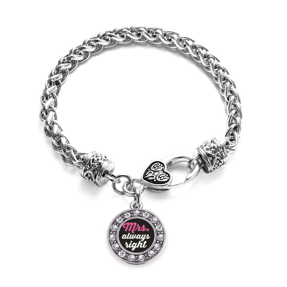 Mrs. Always Right Circle Charm