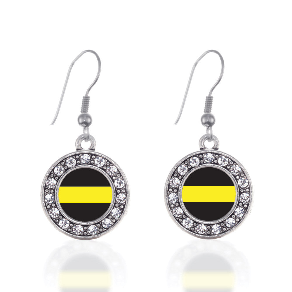 Thin Gold Line Dispatcher Support Circle Charm