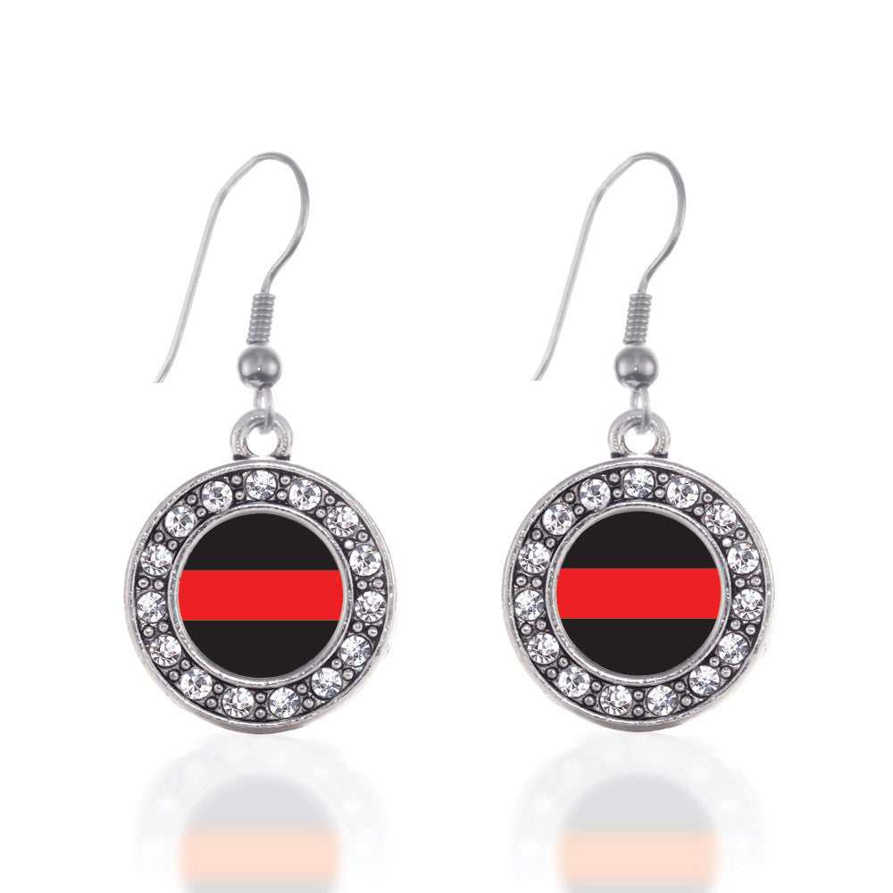 Thin Red Line Fire Department Support Circle Charm