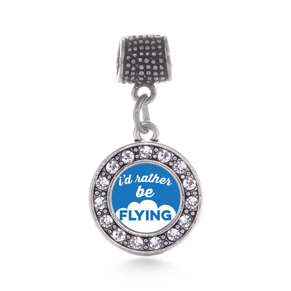I'd Rather Be Flying Circle Charm