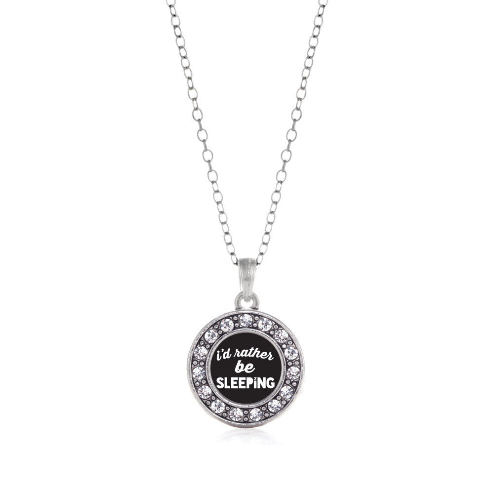 I'd Rather Be Sleeping Circle Charm