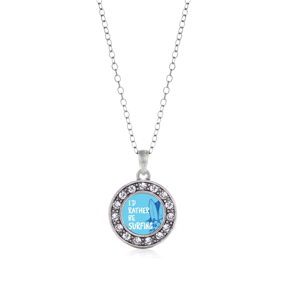 I'd Rather Be Surfing Circle Charm