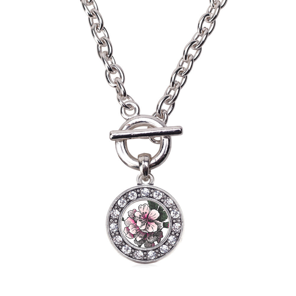 Apple Blossom Circle Charm