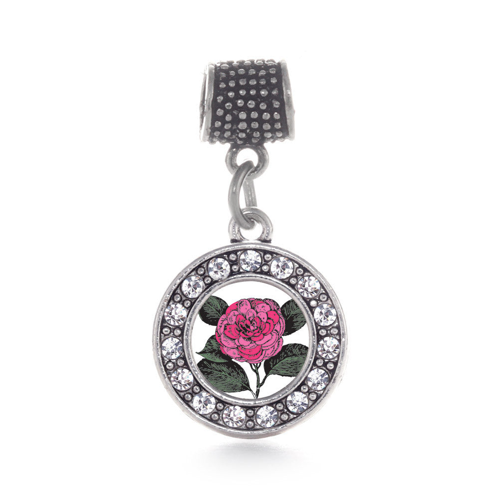 Camelia Flower Circle Charm
