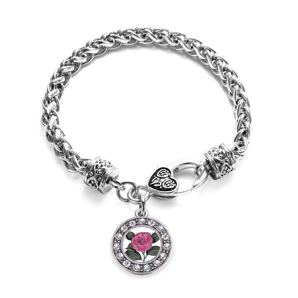 Camelia Flower Circle Charm