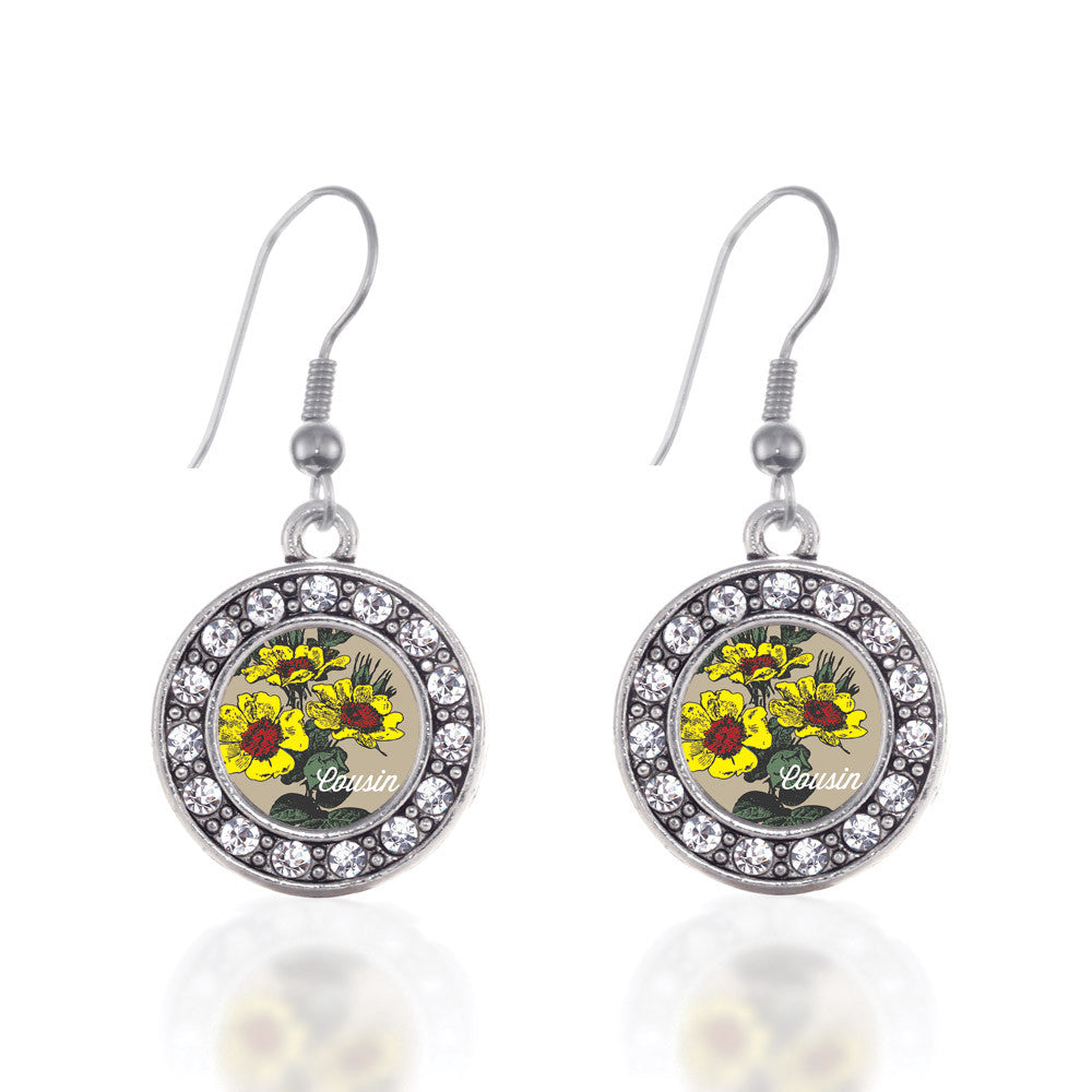 Cousin Coreopsis Flower Circle Charm