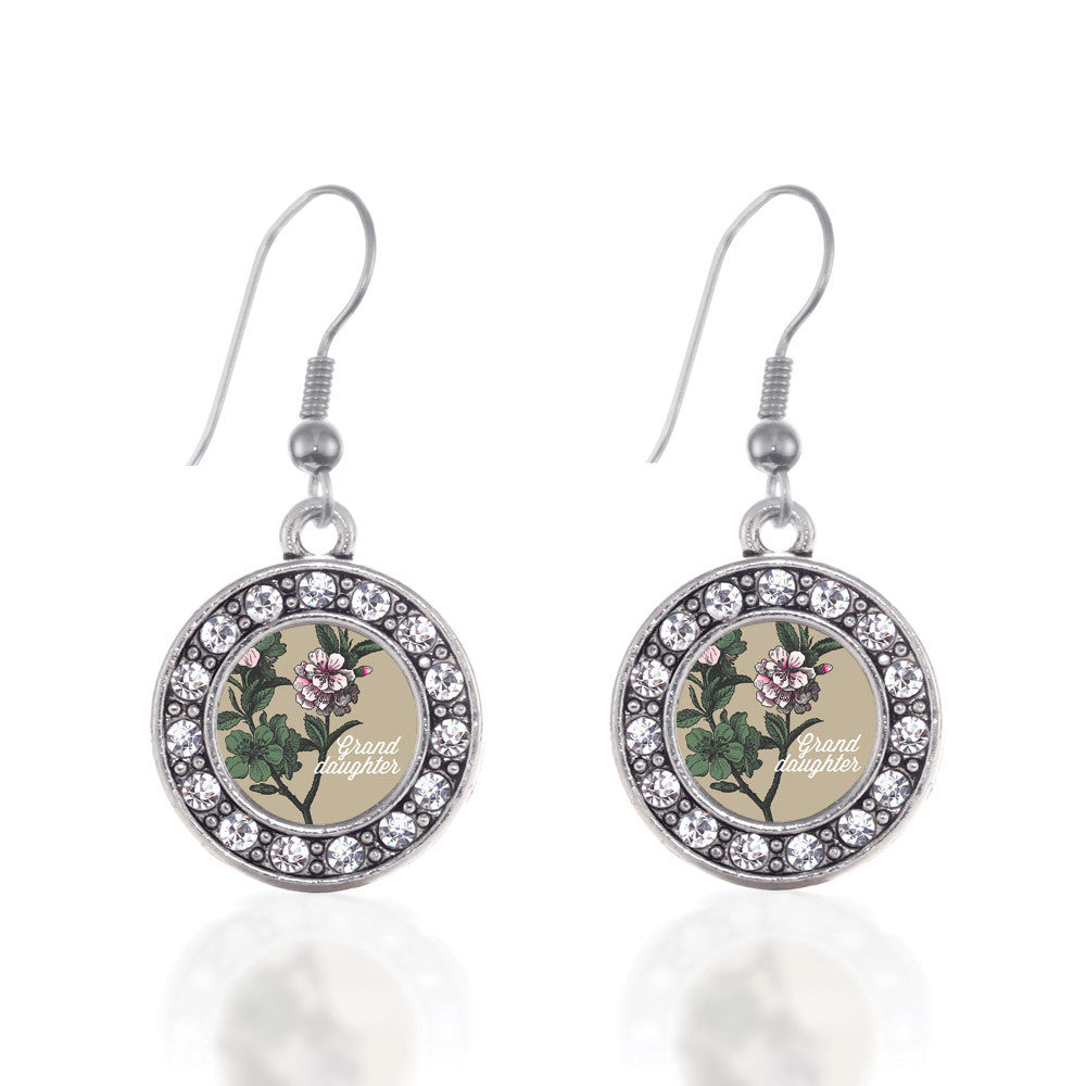 Grand Daughter Apple Blossom Flower Circle Charm