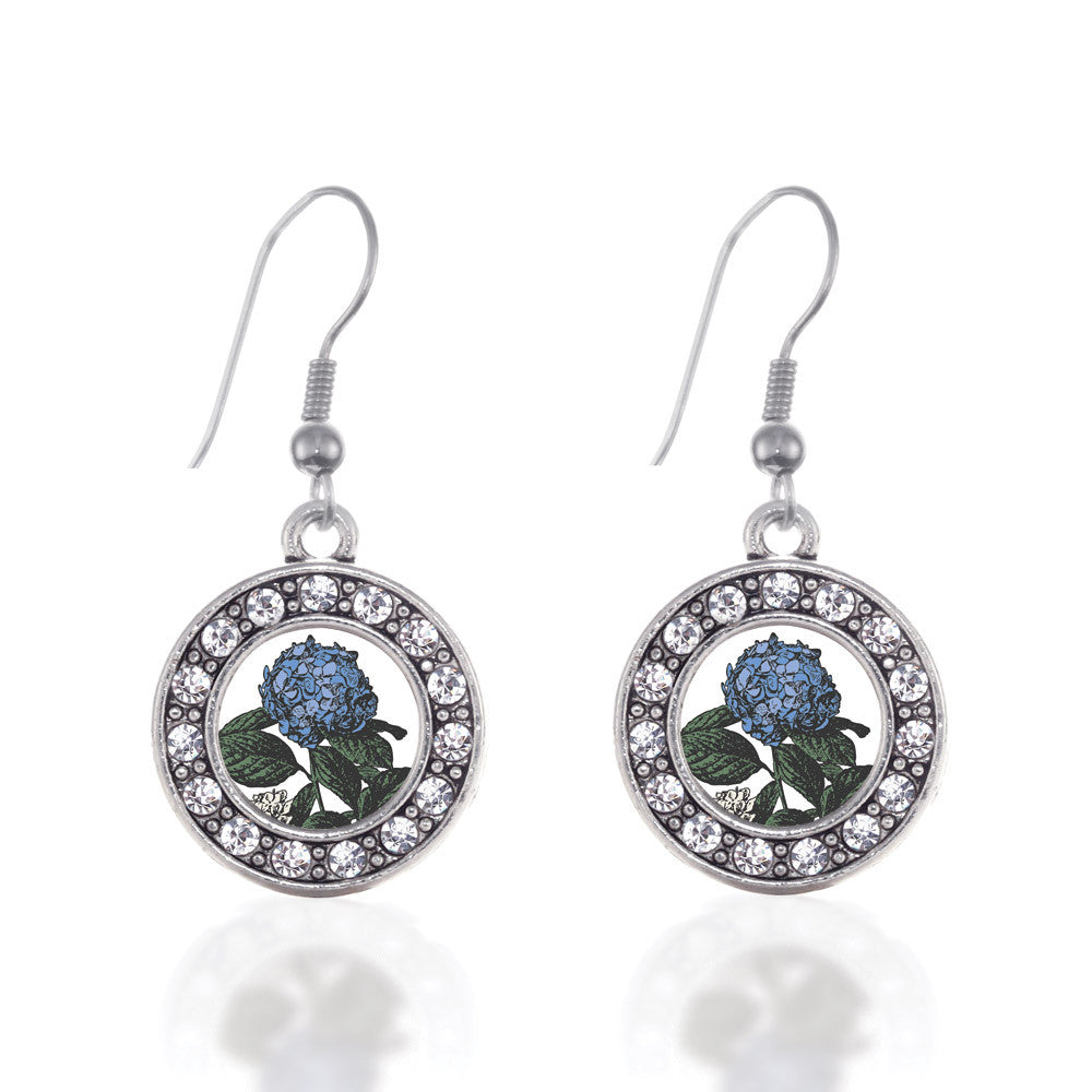 Hydrangea Flower Circle Charm