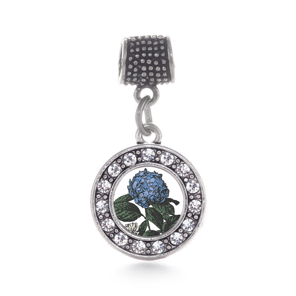 Hydrangea Flower Circle Charm