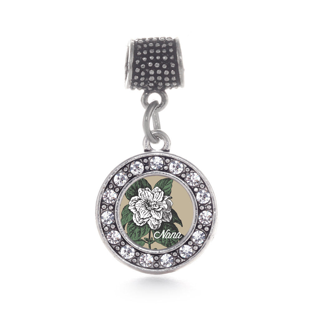 Nana Gardenia Flower Circle Charm