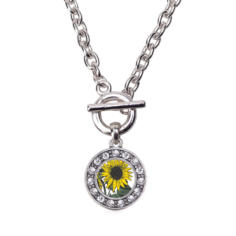 Sunflower Circle Charm